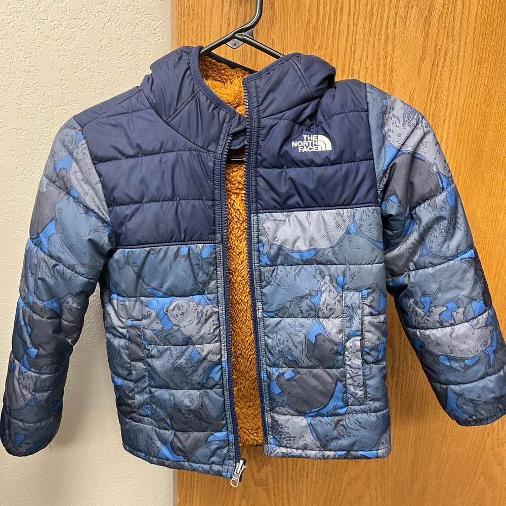 Boys Reversible North Face winter coat
